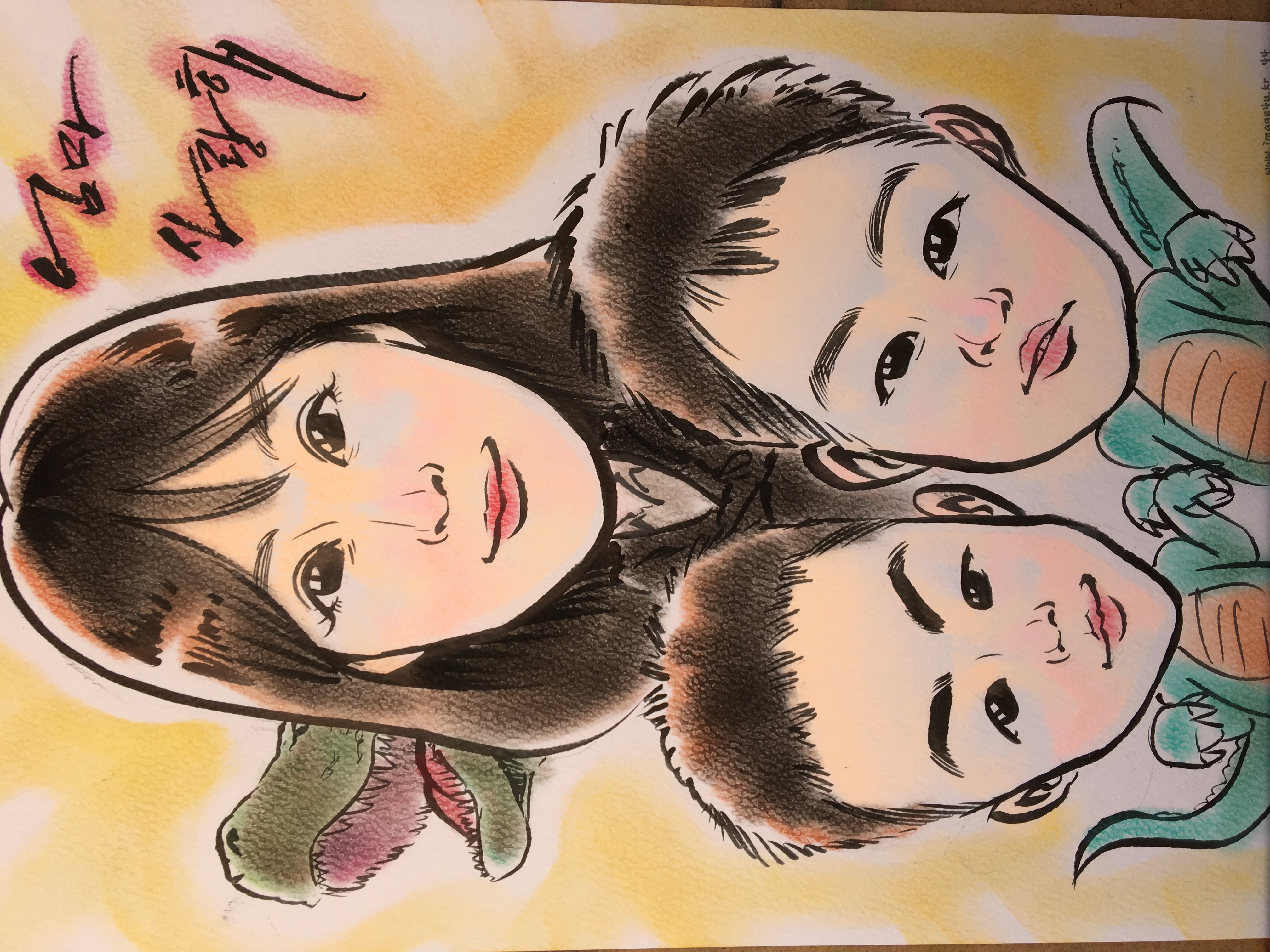 캐리커쳐 주문제작 및 이벤트/행사 해드립니다-이미지