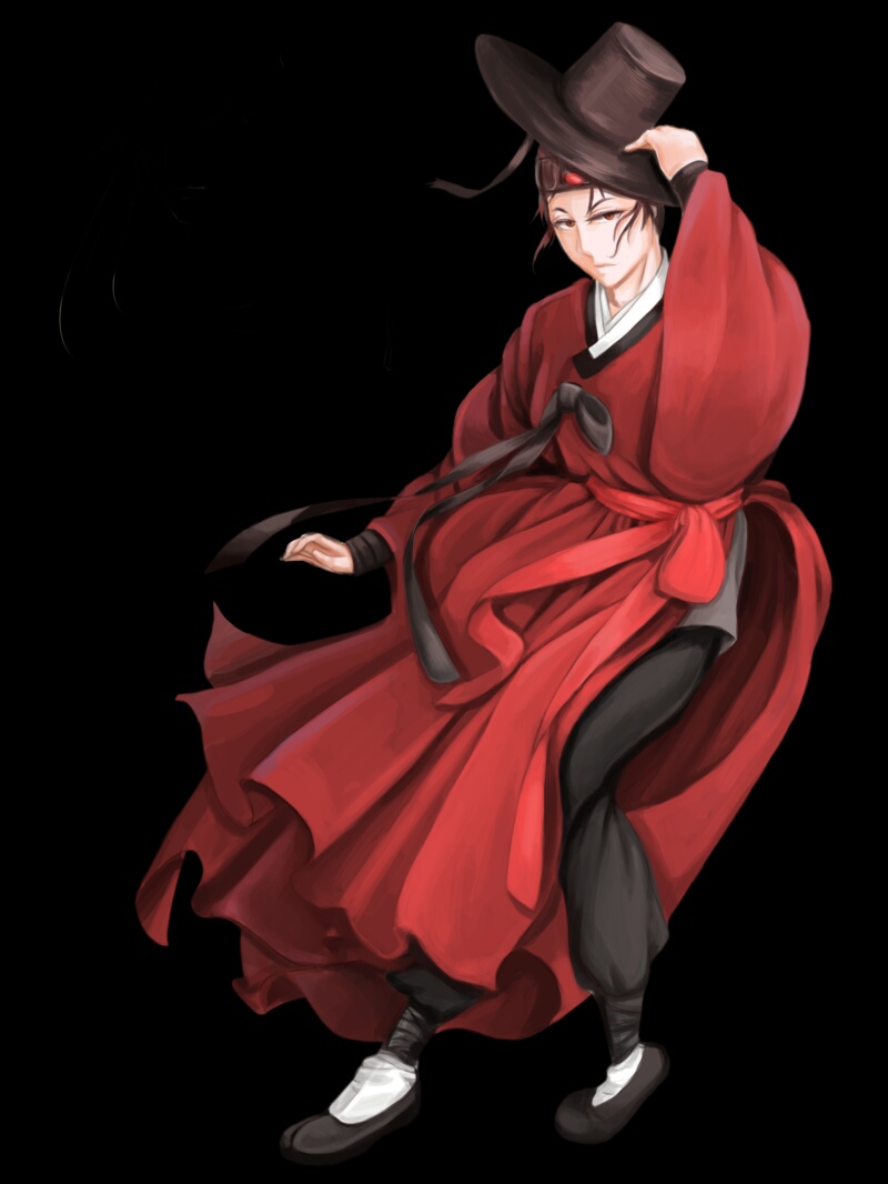  한복 캐릭터 일러스트 그려드립니다.(한복외 서양및 기타 고전의상도 가능)-이미지