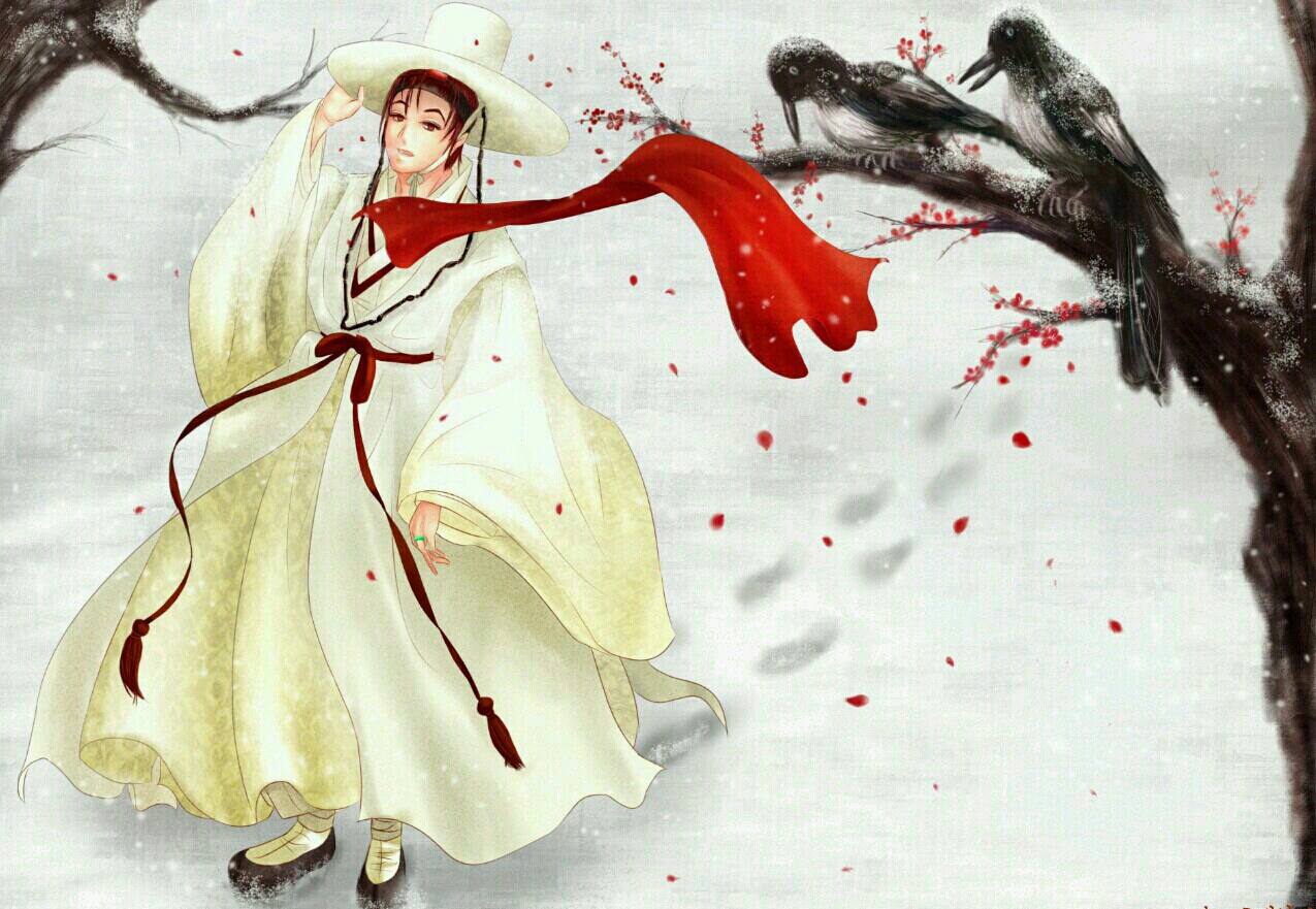  한복 캐릭터 일러스트 그려드립니다.(한복외 서양및 기타 고전의상도 가능)-이미지