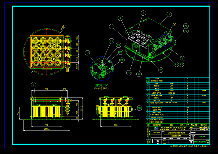  캐드도면의뢰 받습니다.-이미지