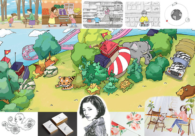  *일러스트,명함,로고,캐리커쳐,앨범커버,스티커*그림주문제작*맞춤형디자인-이미지