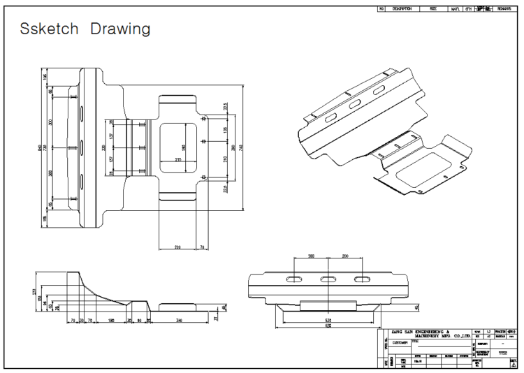  캐드도면의뢰 받습니다.-이미지