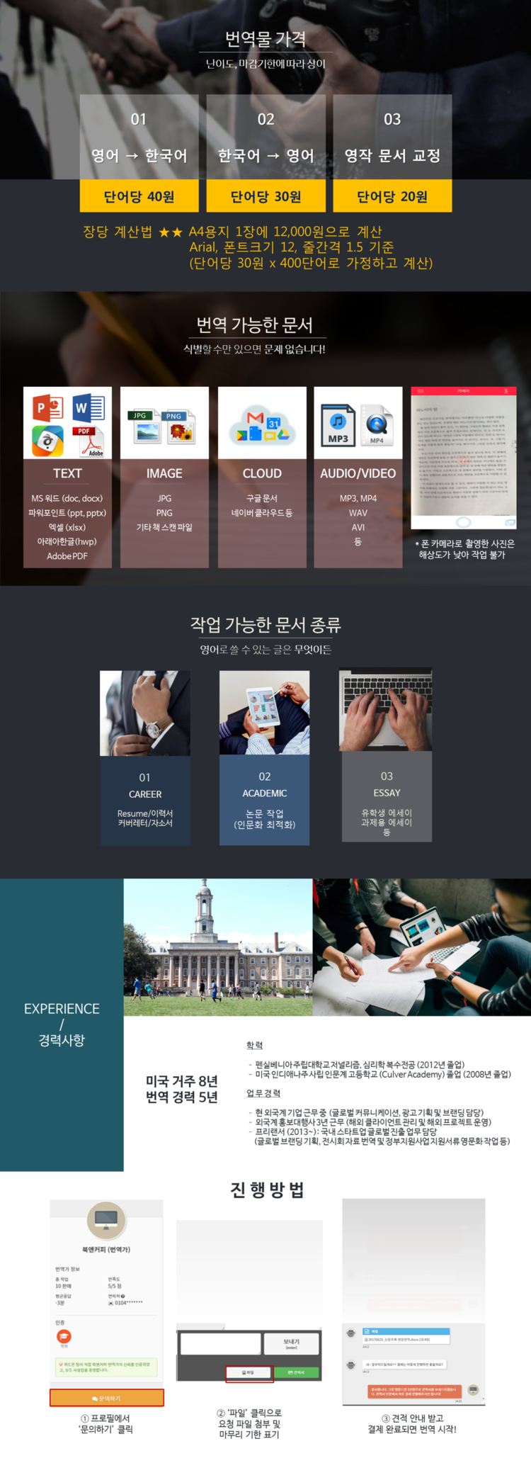 (미국 8년 거주) 한영, 영한 번역, 첨삭 꼼꼼하게 해드립니다-이미지