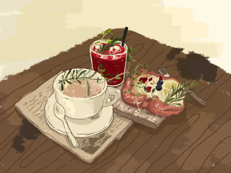 손그림일러스트- 메뉴판/가게홍보용이미지/컬러링북도안/풍경화/음식 등 작업-이미지