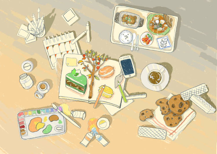 손그림일러스트- 메뉴판/가게홍보용이미지/컬러링북도안/풍경화/음식 등 작업-이미지