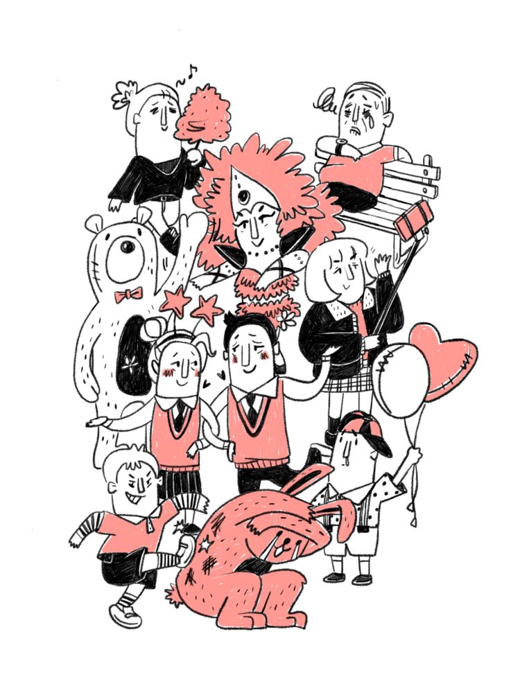 일러스트/삽화/귀여운 캐릭터/만화/아기자기-이미지