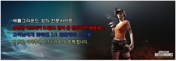 배틀그라운드 듀오강의 배틀레슨-이미지