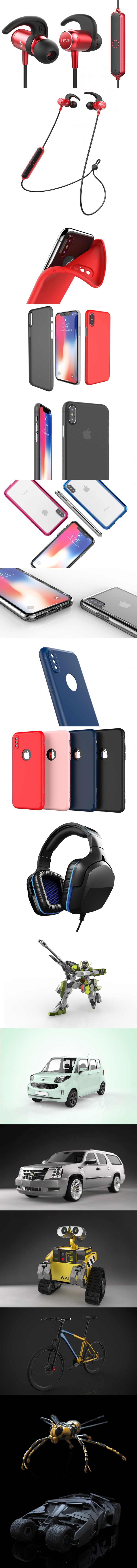 제품디자인 ( 3d 모델링, 렌더링, 양산 설계) 전문적으로 진행해드립니-이미지