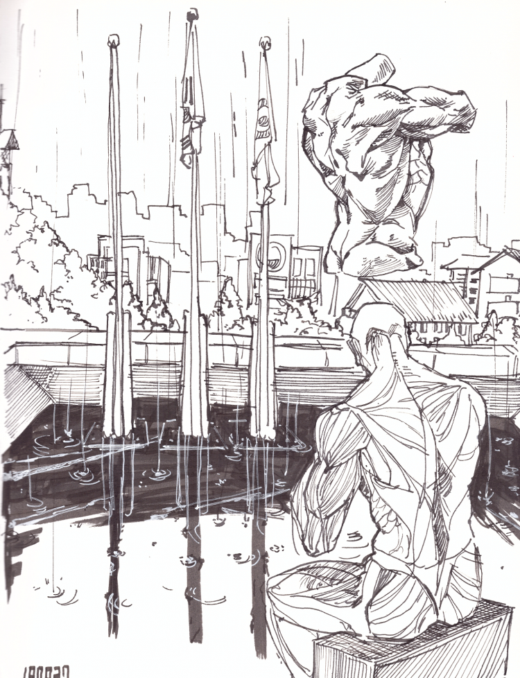 추억이 담긴 사진을 느낌있는 펜/라인 드로잉으로 그려 드립니다-이미지