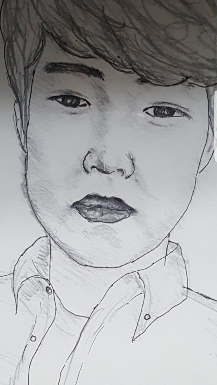 인물 스케치-이미지