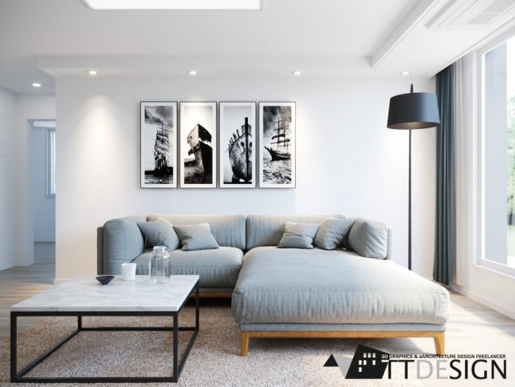 인테리어 및 건축 2D 도면 / 3D 투시도 조감도 루미온 영상 작업합니-이미지