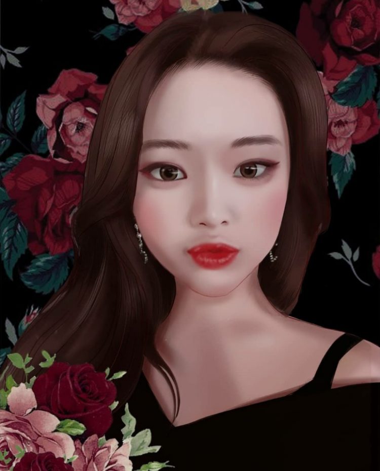 세상에서 하나뿐인 꽃초상화를 그려드립니다.-이미지