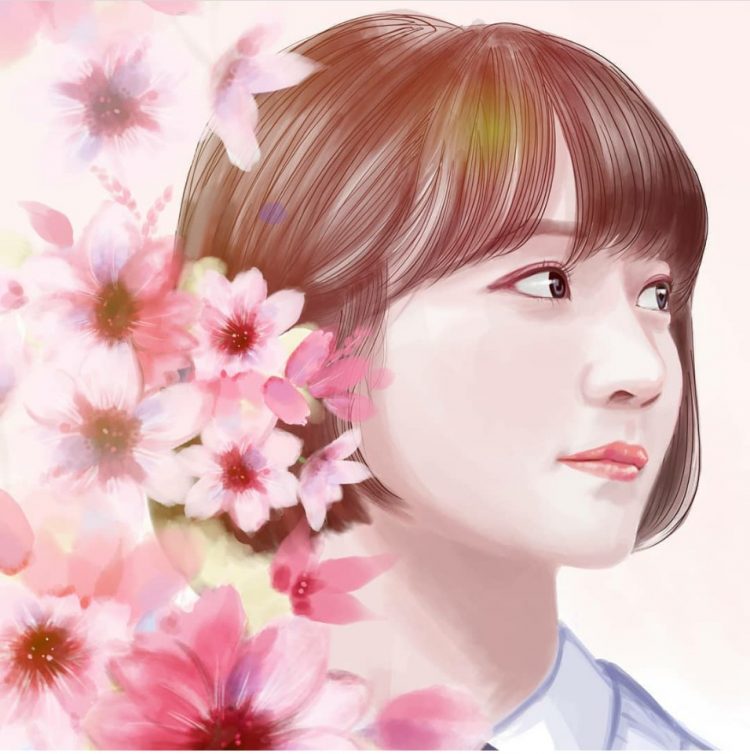 세상에서 하나뿐인 꽃초상화를 그려드립니다.-이미지