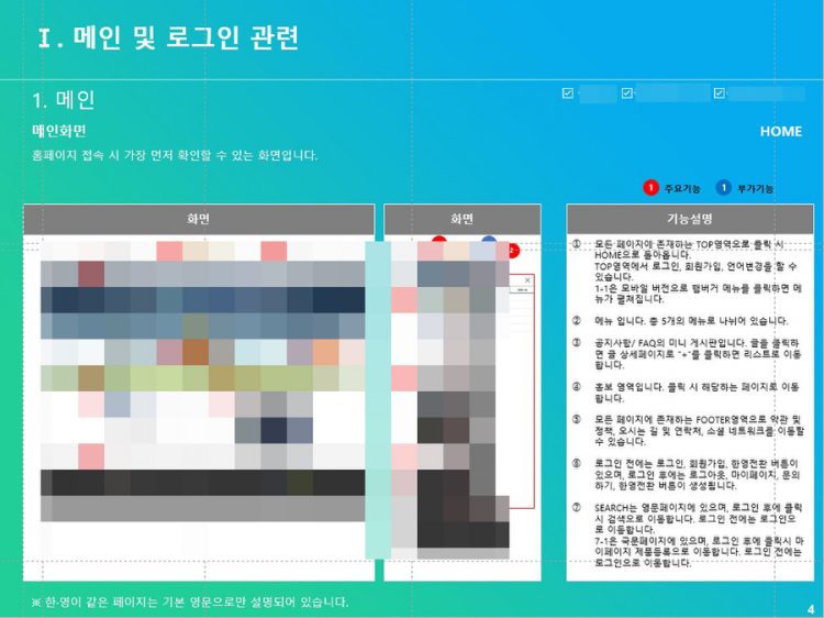 각종 기획서 제작-이미지