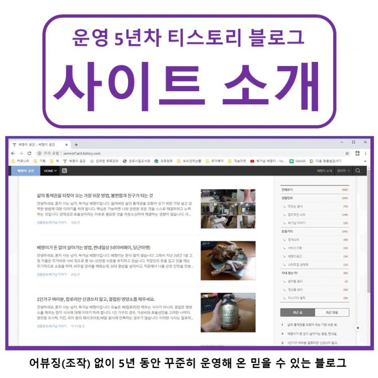 [배너 광고] 댓글 많이 달리는 / 운영 5년차 블로그-이미지